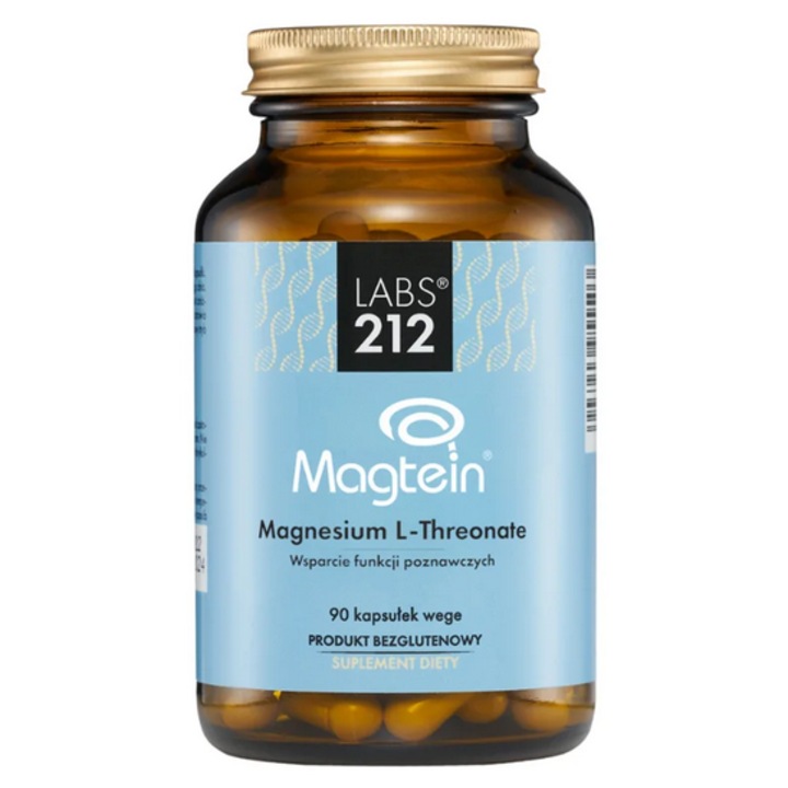 Magneziu L-Treonat Magtein Labs212, 90 capsule vegane, pentru metabolism sănătos