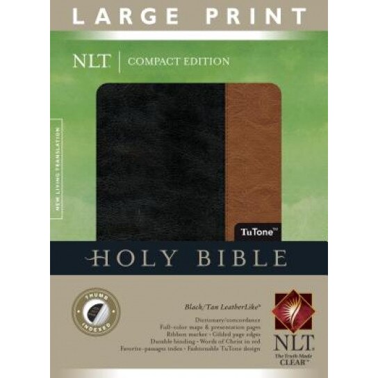 Large Print Compact Bible-NLT, Tyndale House Publishers (Manufactured by)