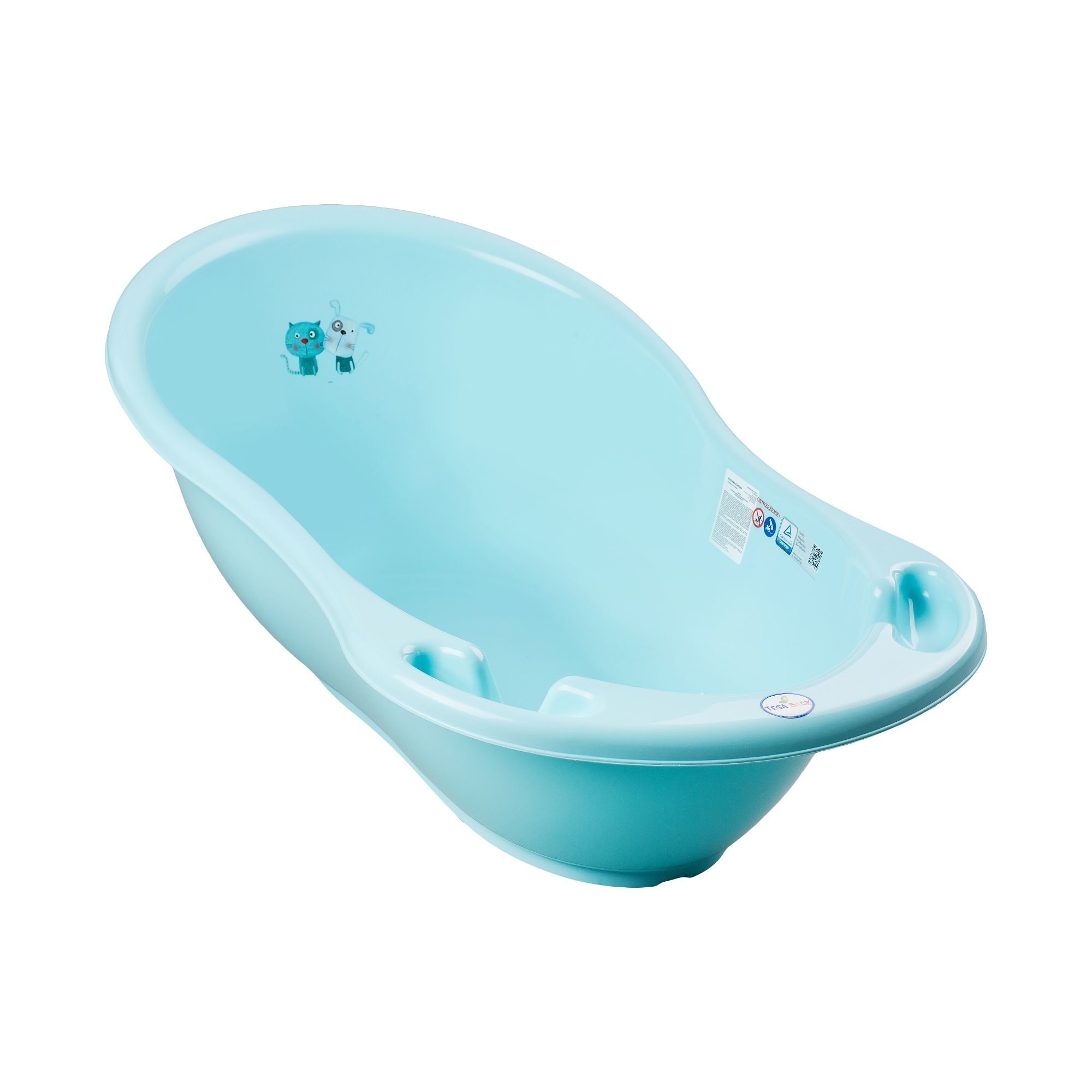 Cadita copii 86 cm Catel Verde cu senzor de temperatura