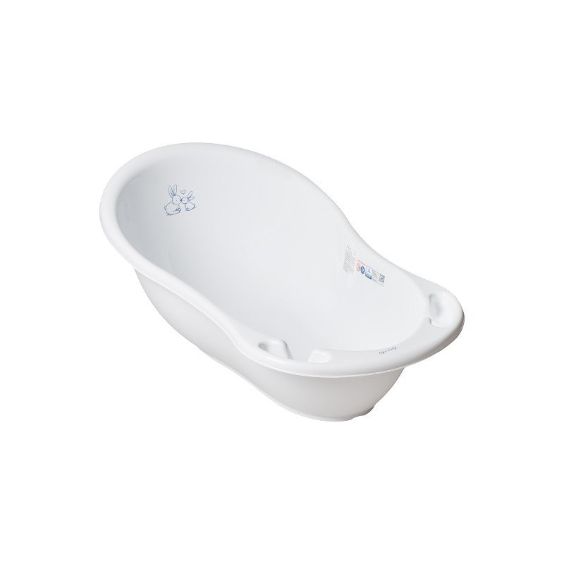 Set cadita copii Iepuras Alb 86 cm cu senzor de temperatura + suport anatomic cadita