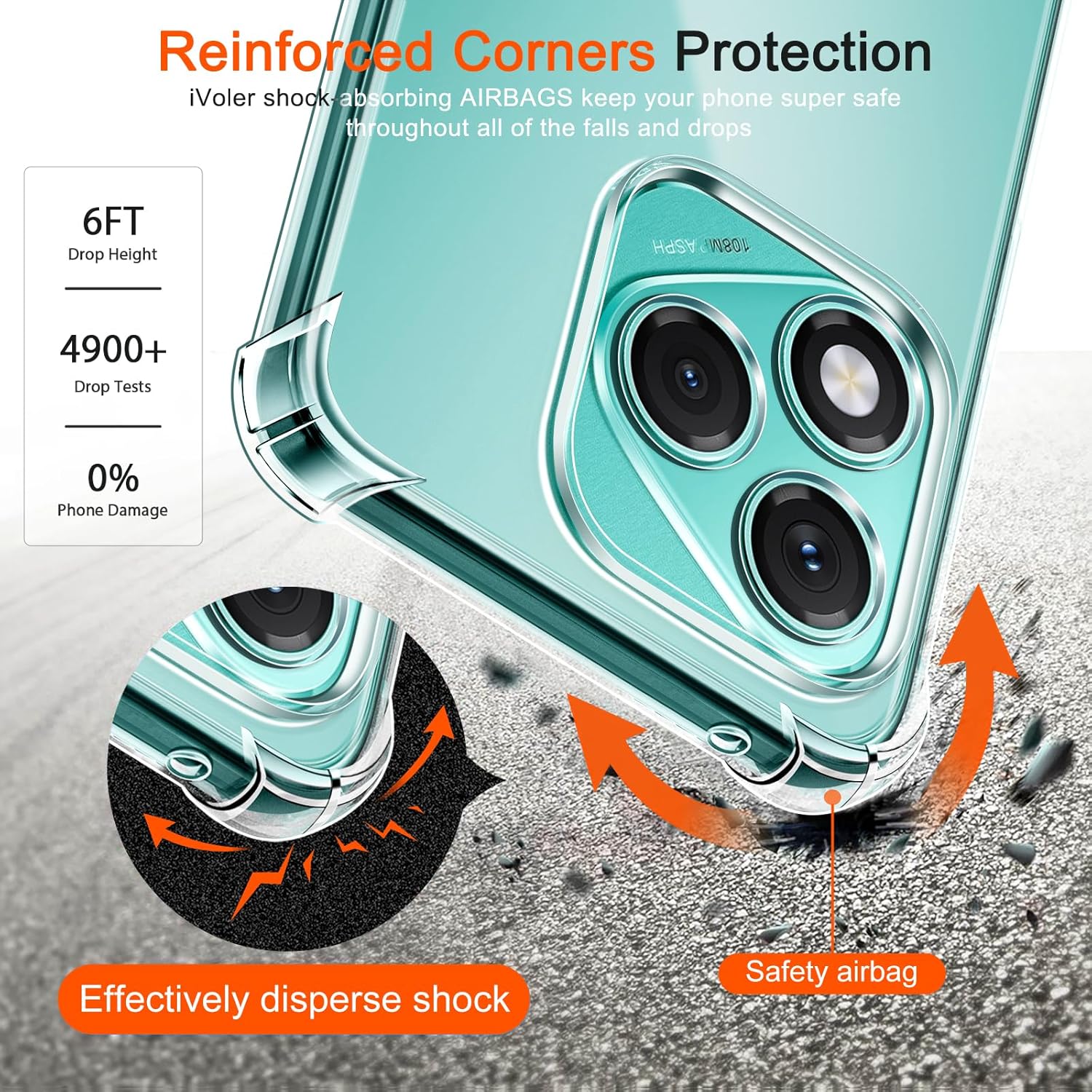 Husa Anti soc, transparenta compatibila cu Honor 400 Lite