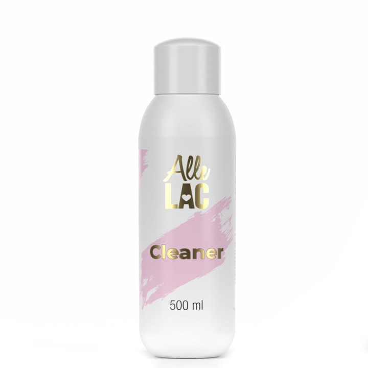 Cleaner AlleLac 500ml, degresant unghii, curatare suprafete, utilizare usoara
