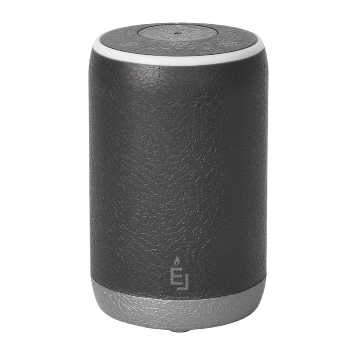 Difuzor de aromaterapie portabil, 10ml, negru, cu alimentare USB, timer si iluminare LED 7 culori