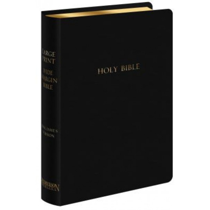 Large Print Wide Margin Bible-KJV, Hendrickson Bibles (Manufactured by)