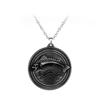 Lantisor Cu Pandantiv Game Of Thrones Family Duty Honor Tully, Argintiu Lantisor Cu Pandantiv Game Of Thrones Family Duty Honor Tully, Argintiu