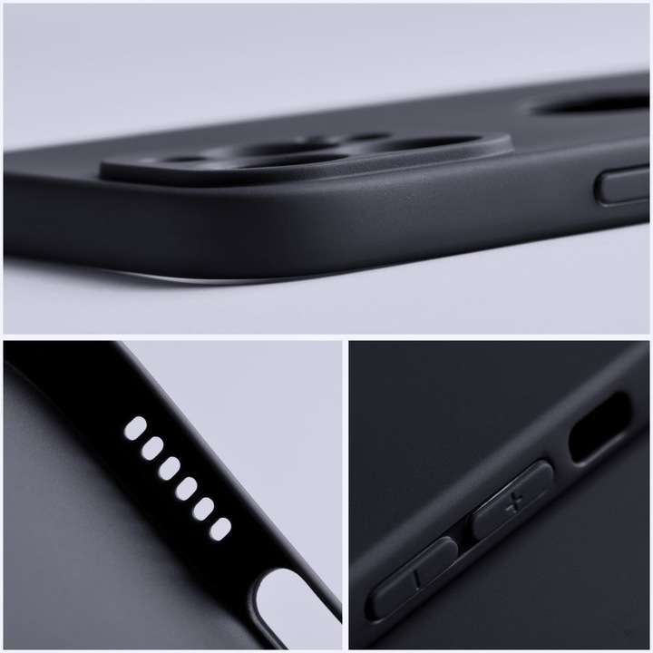 BestCase® Husa TPU Ultra Slim 0.8mm + Folie de sticla inculsa Compatibila cu Samsung Galaxy S24 FE, Negru mat