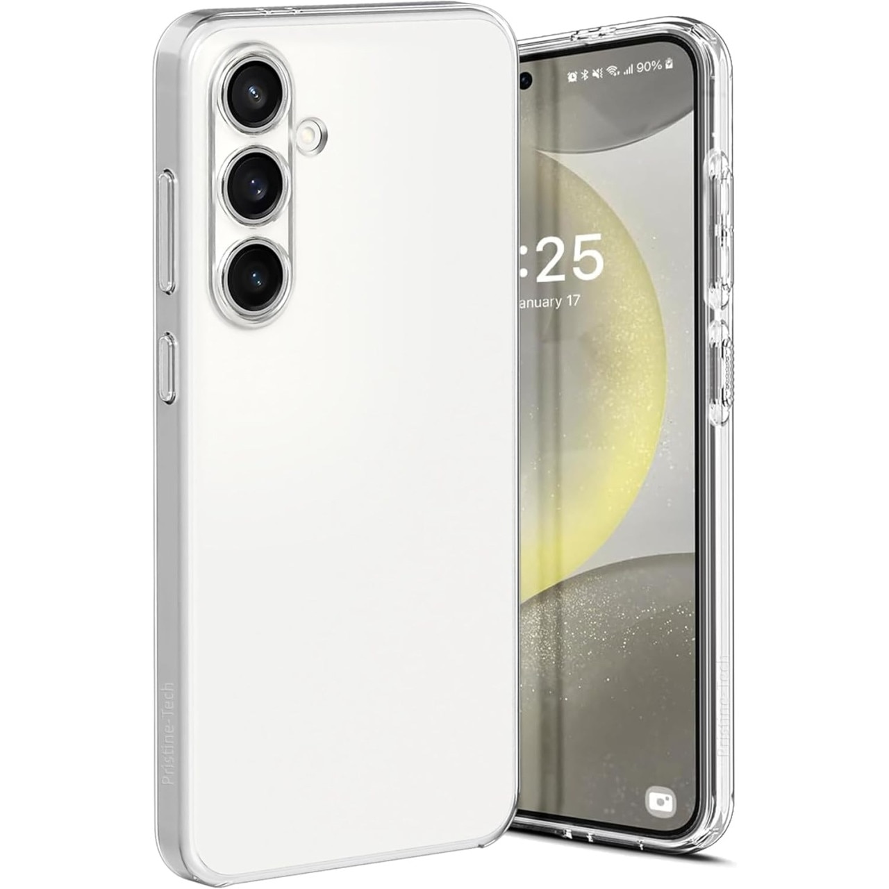 BestCase® Husa Clear Silicon TPU + Folie de sticla inclusa Compatibila cu Samsung Galaxy S25 FE, Transparenta