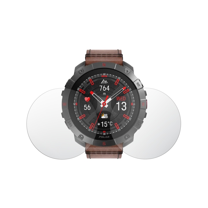 Комплект 2X Фолио за защита на екрана iSkinz за Polar Grit X2 Pro Titan, Invisible Skinz HD, Силиконово ултра-прозрачно с пълно покритие, залепващо и гъвкаво