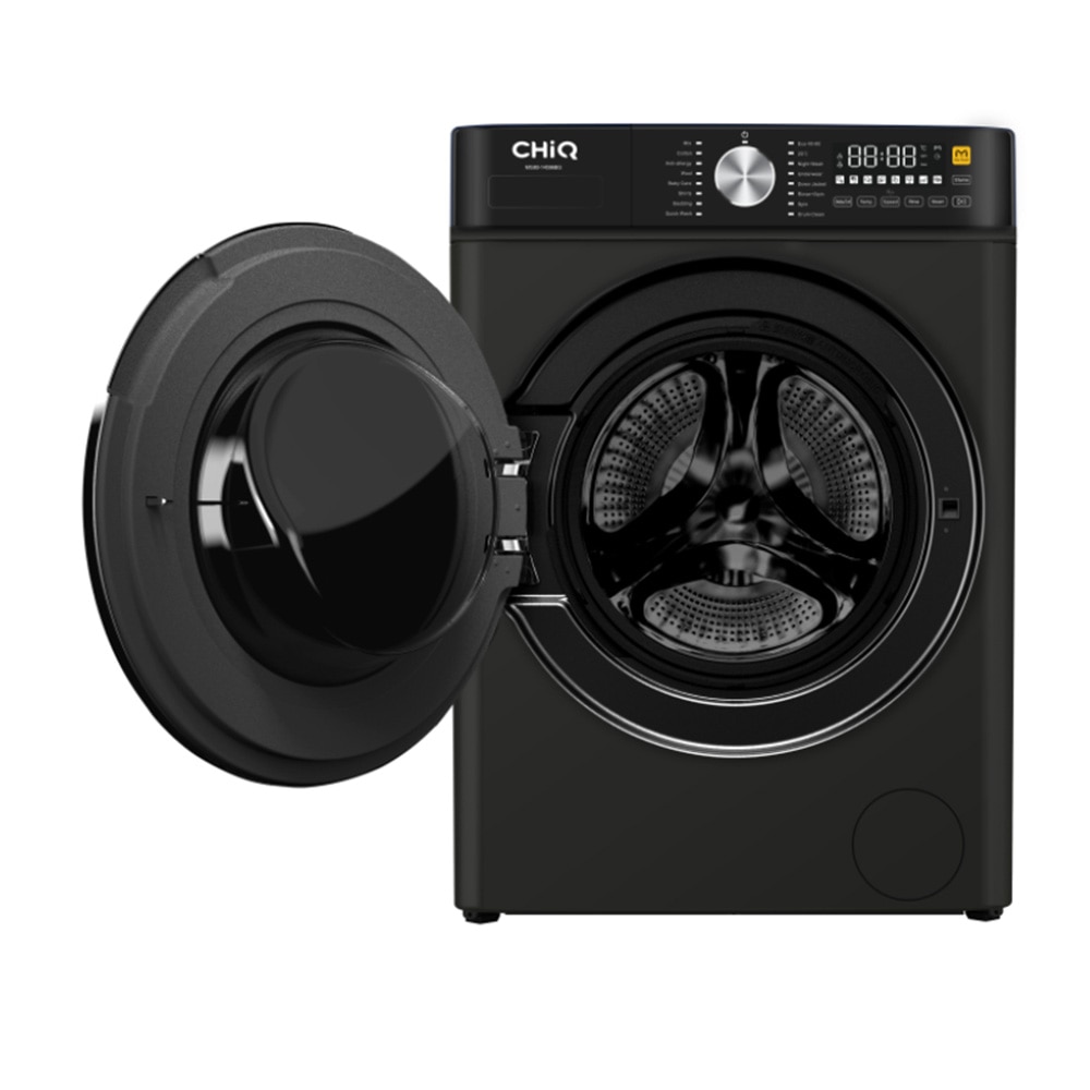 Masina de spalat rufe CHiQ MG80-14596BG, Steam, Inverter, Start intarziat, 8 kg, 1400 rpm, Clasa A, Neagra