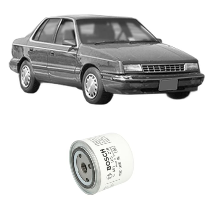 Filtru ulei PLYMOUTH SUNDANCE Saloon 2.5 Duster din 1989-1994 KW 74 CP 101 CMC 2501, auto, Bosch, 4x Stickere auto cu PLYMOUTH