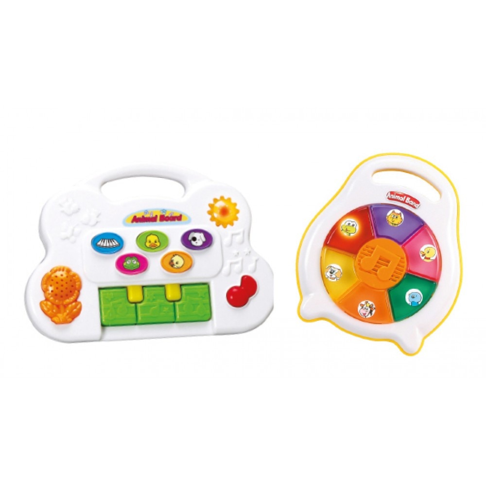 Jucarie muzicala cu sunete si lumini 21x25 cm Bidibimbi