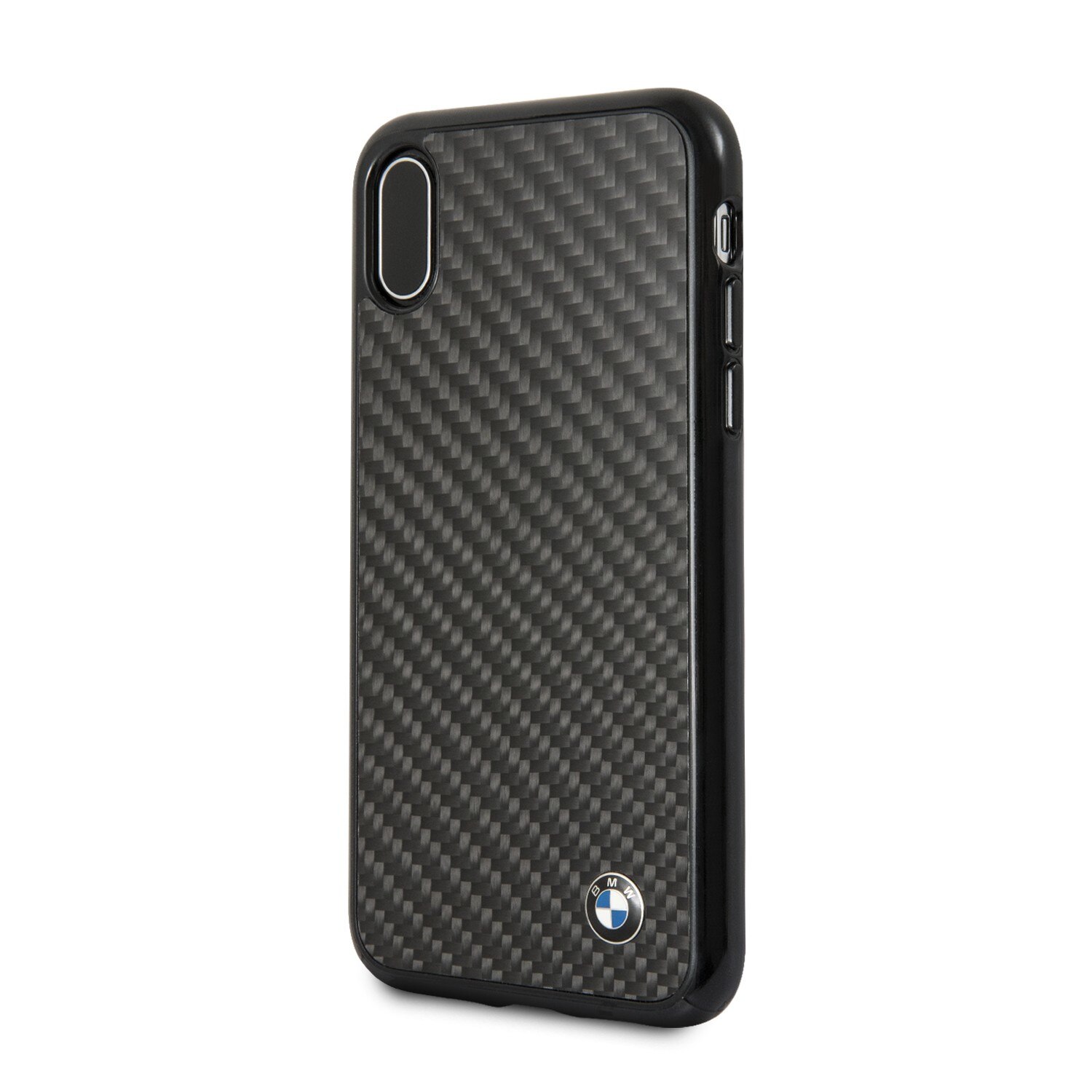 Capac protectie spate Bmw carbon fibre pentru Iphone X - Negru
