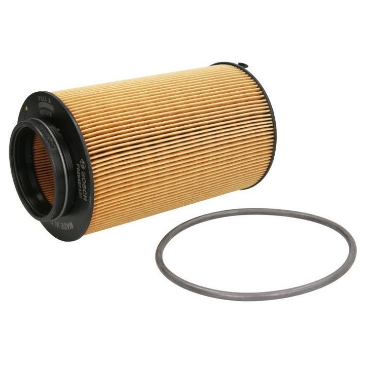 Filtru ulei MAN TGS I 26.36 din 2019-2021 KW 265 CP 360 CMC 9037, auto, Bosch, 4x Stickere auto cu MAN