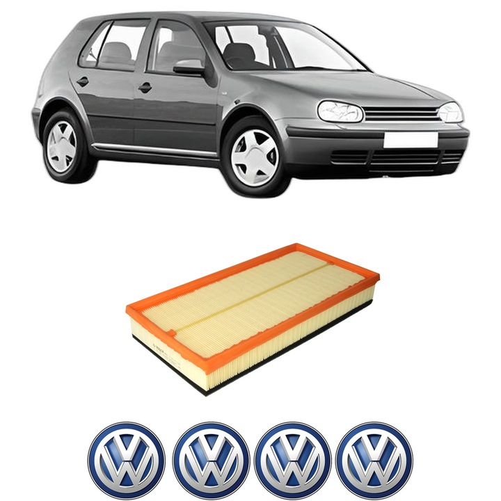 Filtru aer Volkswagen GOLF IV (1J1) 2.3 V5 4motion din 2000-2005 KW 125 CP 170 CMC 2324, Bosh, Auto, 4x Stickere auto cu Volkswagen