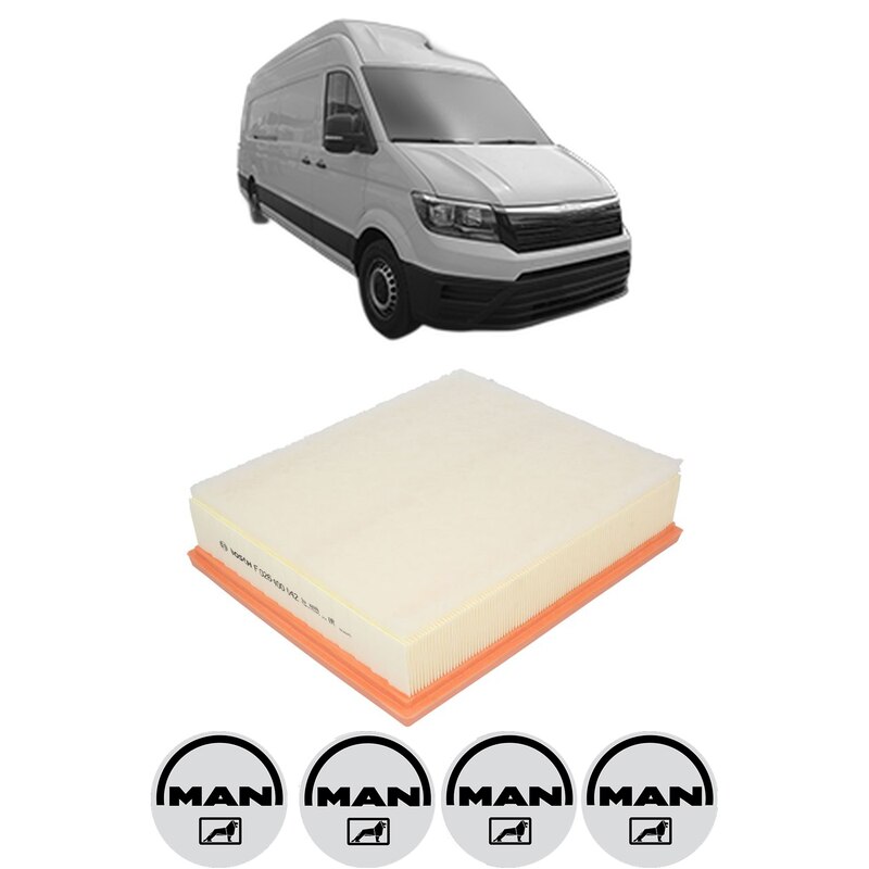 Filtru aer MAN TGE Van 2.0 TDI AWD (02V, 04V, 37V, UYB, UYC, UYD