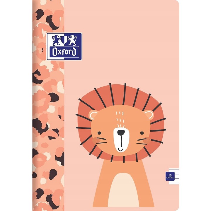 Füzet A5 Oxford Kids, 16 lap, kék vonalas, 5 modell, többszínű