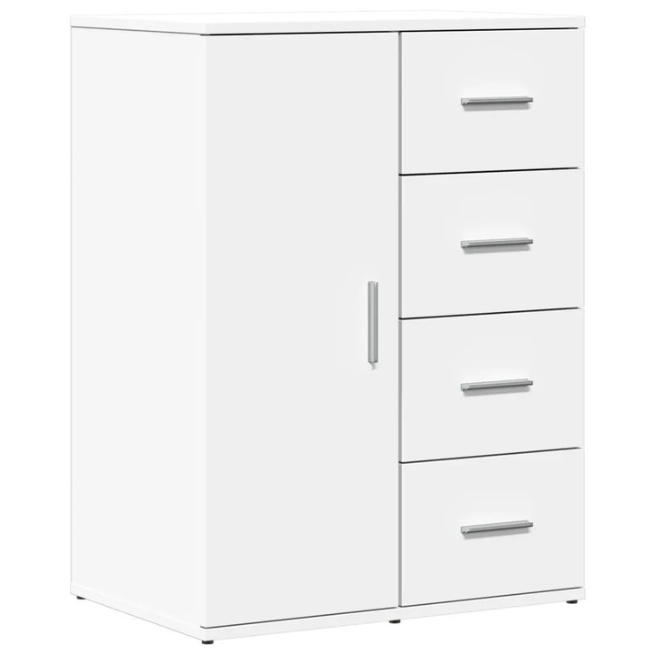 Dulap, alb, 59x39x80 cm, lemn prelucrat