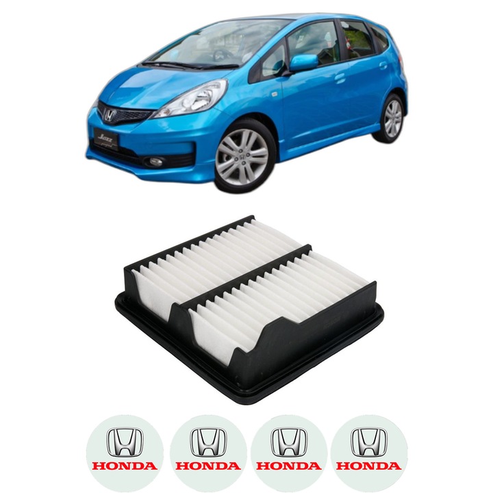 Filtru aer HONDA JAZZ SHUTTLE (GG8, GG7, GP2) 1.5 (GG7) din 2011-2014 KW 88 CP 120 CMC 1497, Bosh, Auto, 4x Stickere auto cu HONDA
