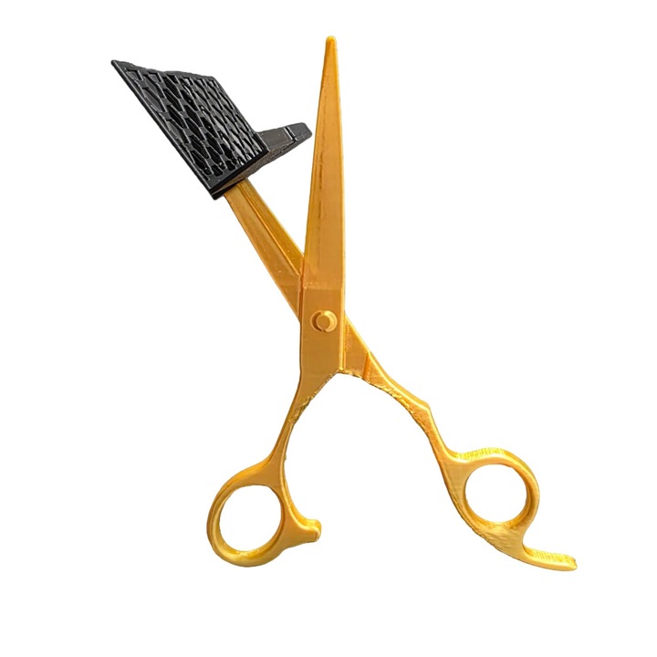 Suport Carti de Vizita, Foarfeca, auriu