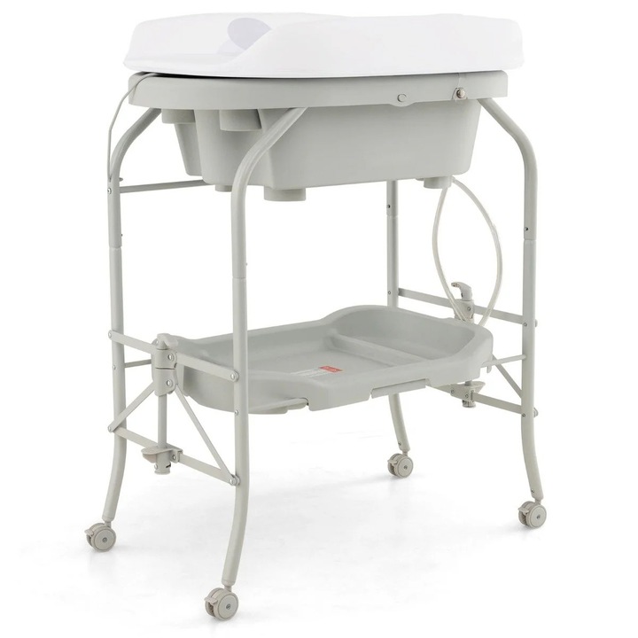 Сгъваема маса за повиване 4 в 1 с вана