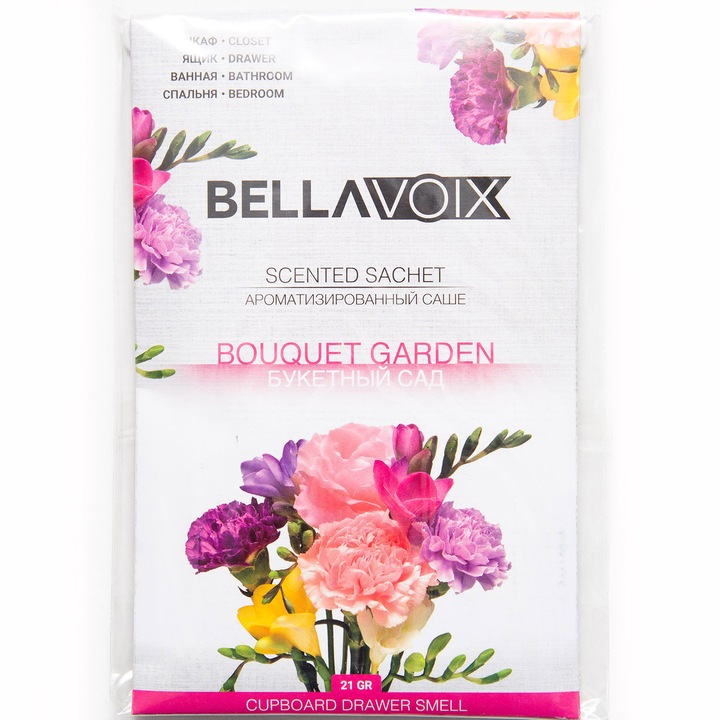 Plic parfumat pentru sifonier, sertar, baie, dormitor, Bouquet Garden