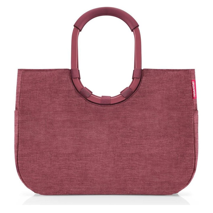 Geanta de cumparaturi Reisenthel Loopshopper L, maroon, capacitate 25 litri, material reciclat