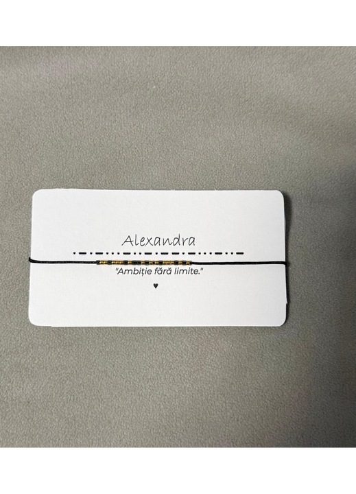 Bratara Cod Morse – Alexandra