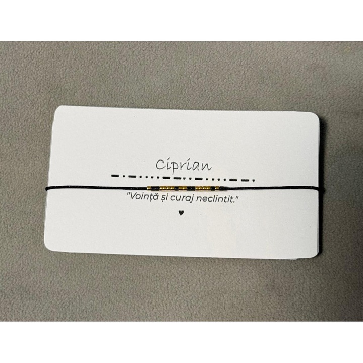 Bratara Cod Morse – Ciprian