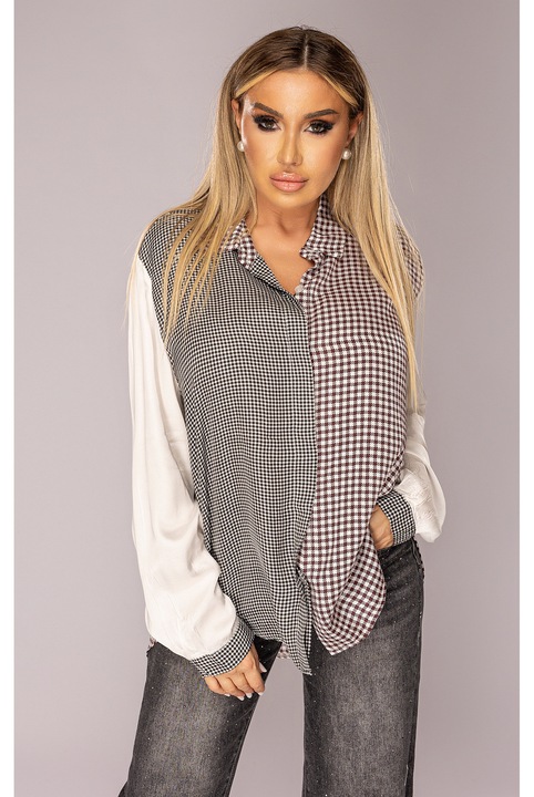 Női ing, csíkos, gombos, hosszú ujjú, S/M