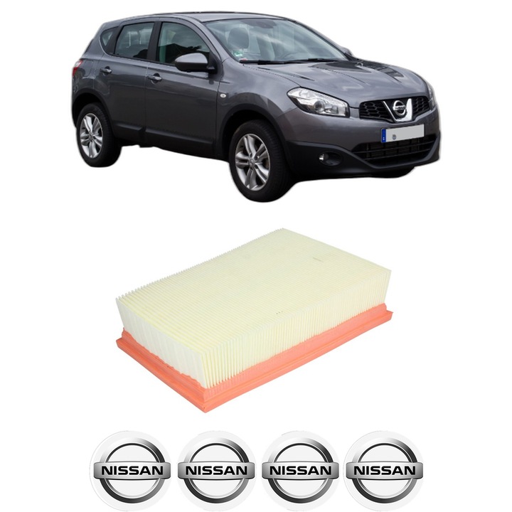 Filtru aer NISSAN QASHQAI I VAN (J10) 1.6 dCi All-wheel Drive din 2013-2014 KW 96 CP 131 CMC 1598, Bosh, Auto, 4x Stickere auto cu NISSAN
