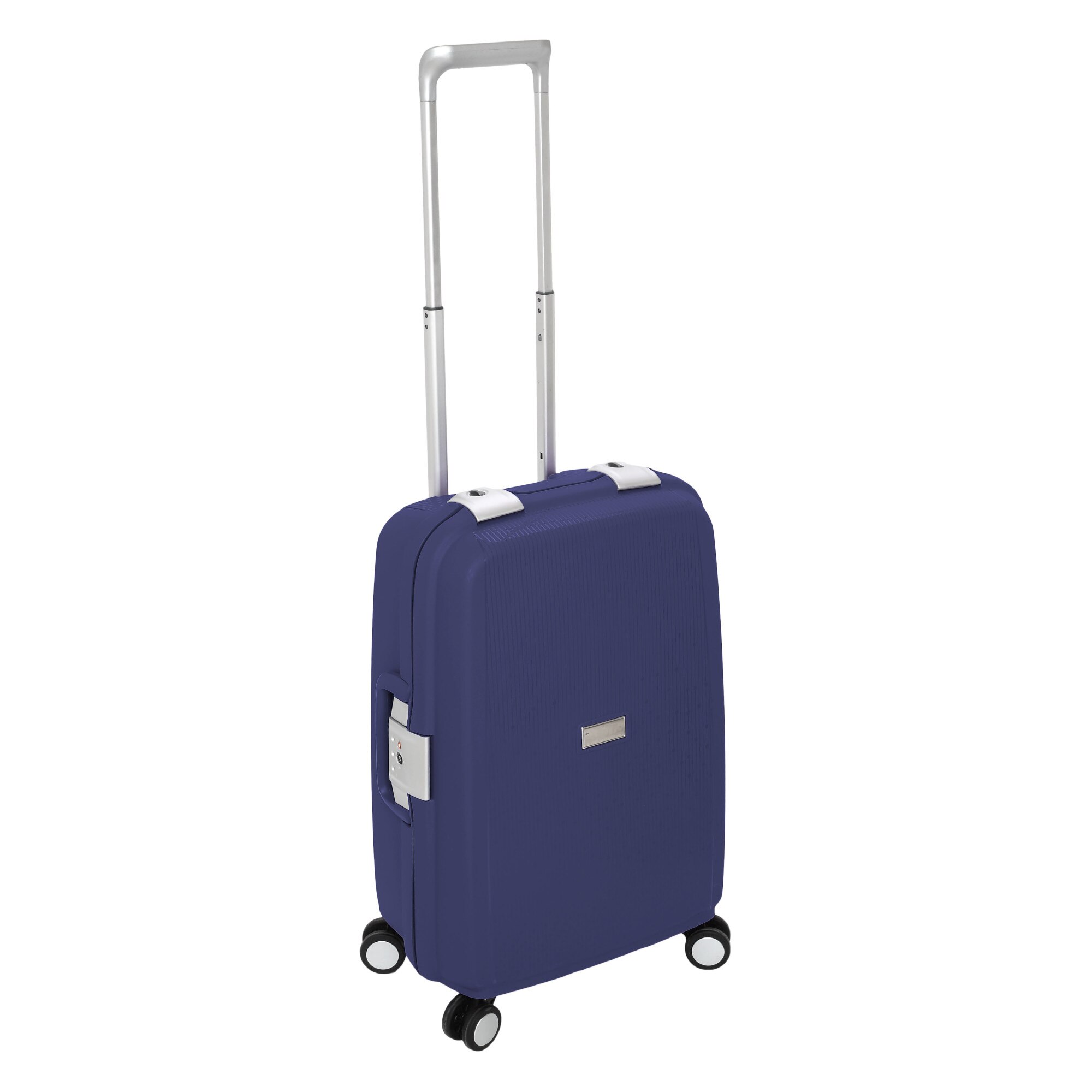 Troler Cabina cu clapeta, Polipropilena, TSA, 4 Roti Duble, STELXIS, ST 515 - 57 cm, Bleumarin