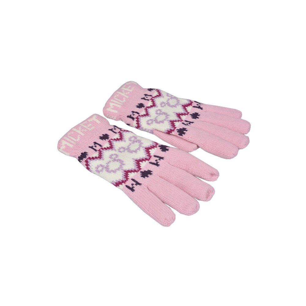 Manusi tricotate copii, Maxx, model Mickey Mouse, Roz, L INTL