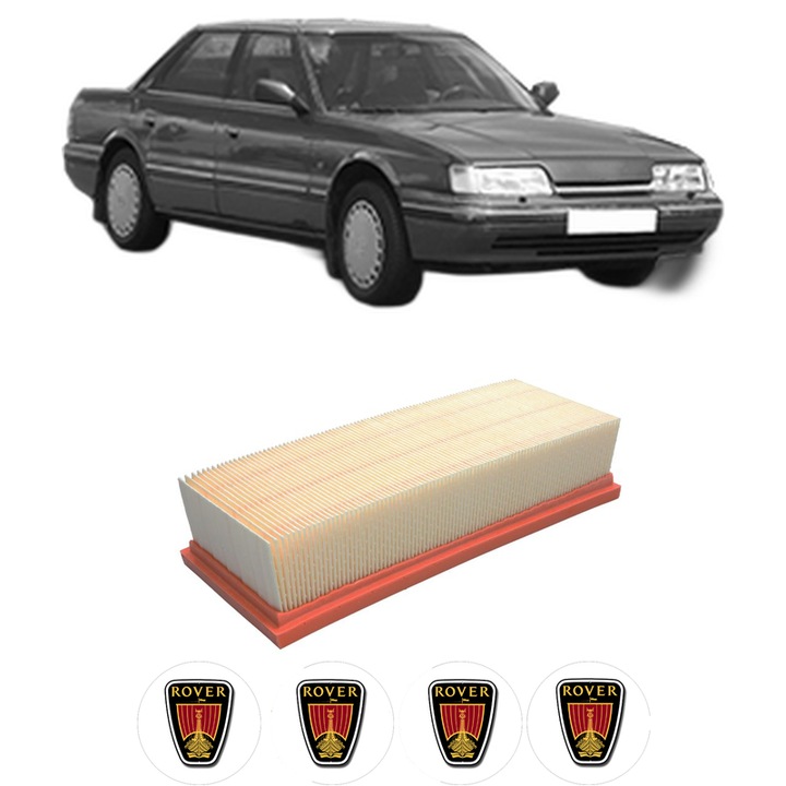 Filtru aer ROVER 800 (XS) 820 Sport din 1994-1996 KW 145 CP 197 CMC 1994, Bosh, Auto, 4x Stickere auto cu ROVER