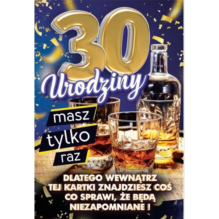 Felicitare Urodziny YEKU cu nakladka pe butelca, 350g, umoristica