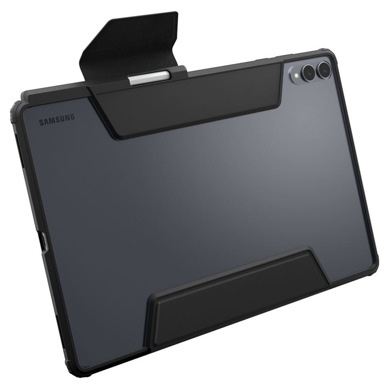 Husa Spigen Ultra Hybrid Pro, Negru, TPU + policarbonat, suport integrat, margini ridicate