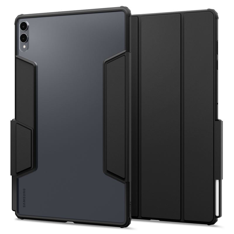 Husa Spigen Ultra Hybrid Pro, Negru, TPU + policarbonat, suport integrat, margini ridicate