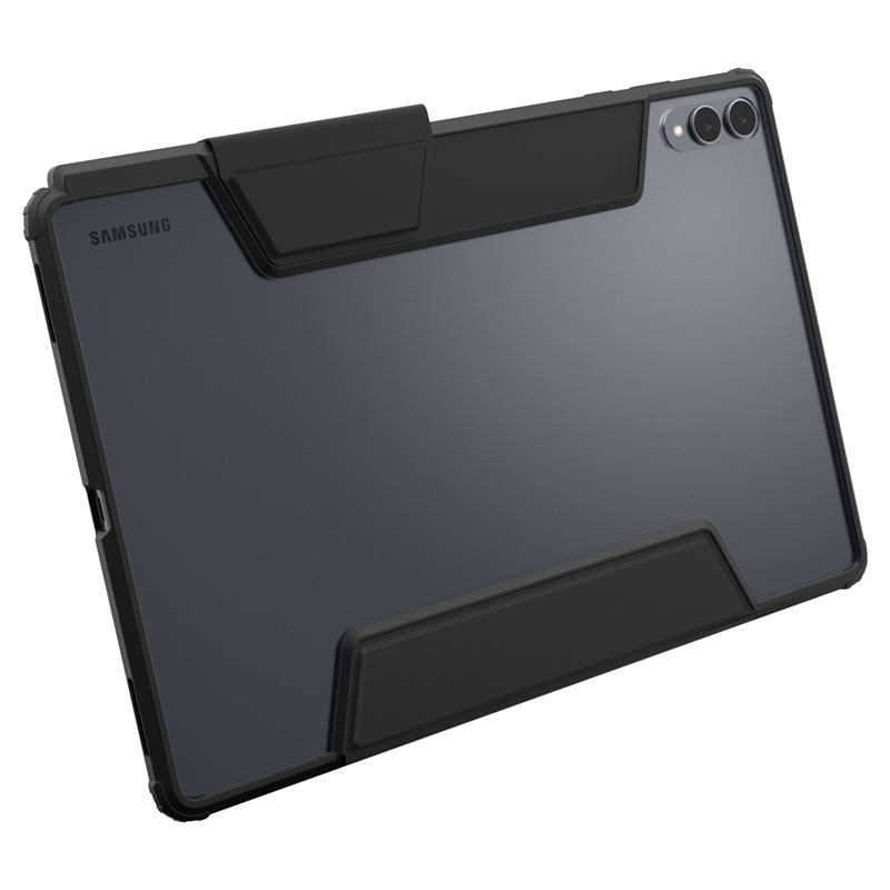 Husa Spigen Ultra Hybrid Pro, Negru, TPU + policarbonat, suport integrat, margini ridicate