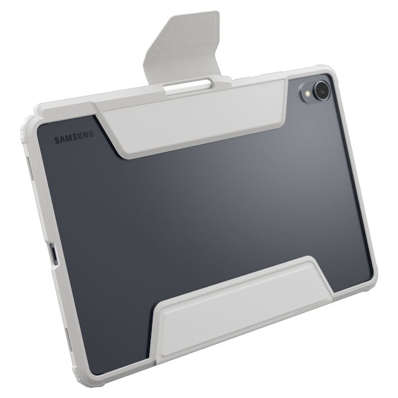 Husa Spigen Ultra Hybrid Pro, suport integrat, margini ridicate, gri, pentru tabletă