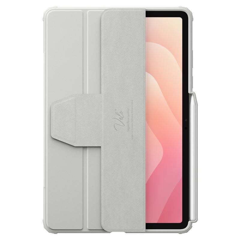 Husa Spigen Ultra Hybrid Pro, suport integrat, margini ridicate, gri, pentru tabletă