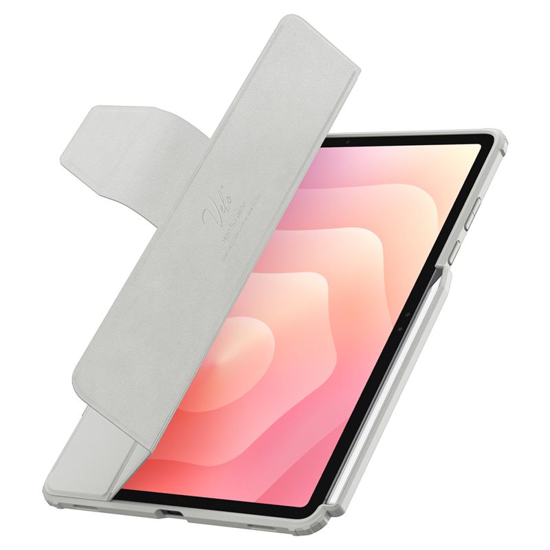 Husa Spigen Ultra Hybrid Pro, suport integrat, margini ridicate, gri, pentru tabletă
