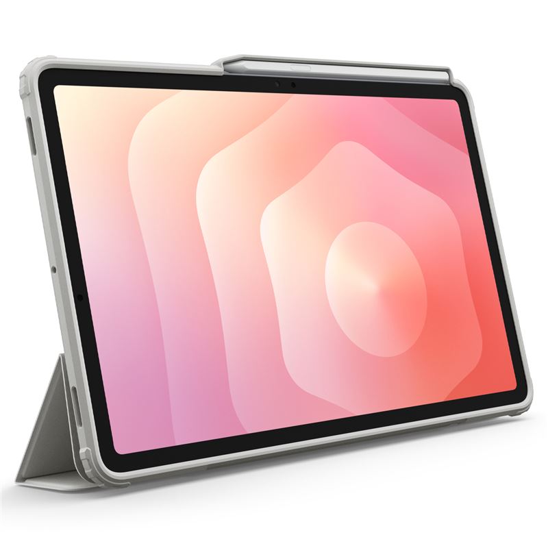 Husa Spigen Ultra Hybrid Pro, suport integrat, margini ridicate, gri, pentru tabletă