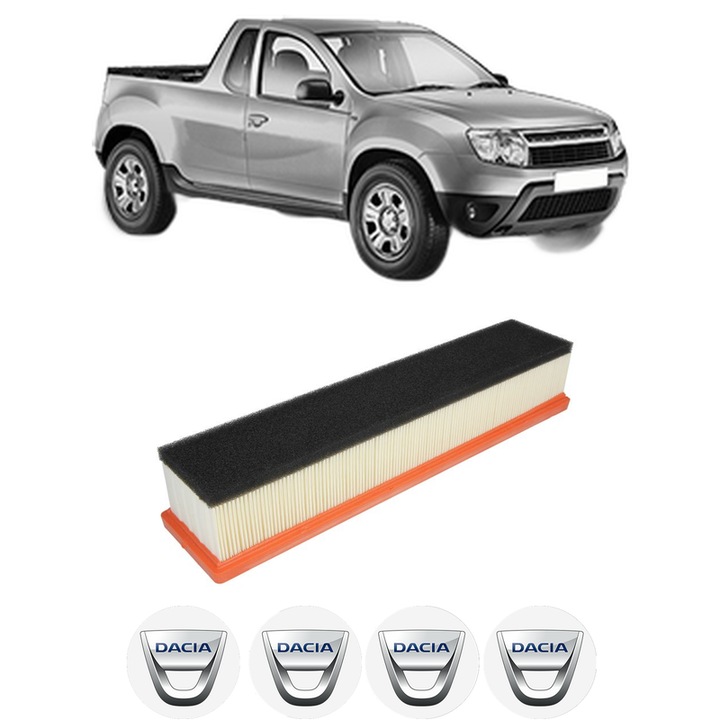 Filtru aer DACIA LOGAN Pickup (US_) 1.5 dCi (US0W) din 2008 KW 63 CP 86 CMC 1461, Bosh, Auto, 4x Stickere auto cu DACIA