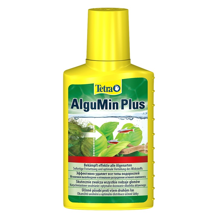 Tetra AlguMin Plus 100ml - разтвор за борба с водораслите в аквариума