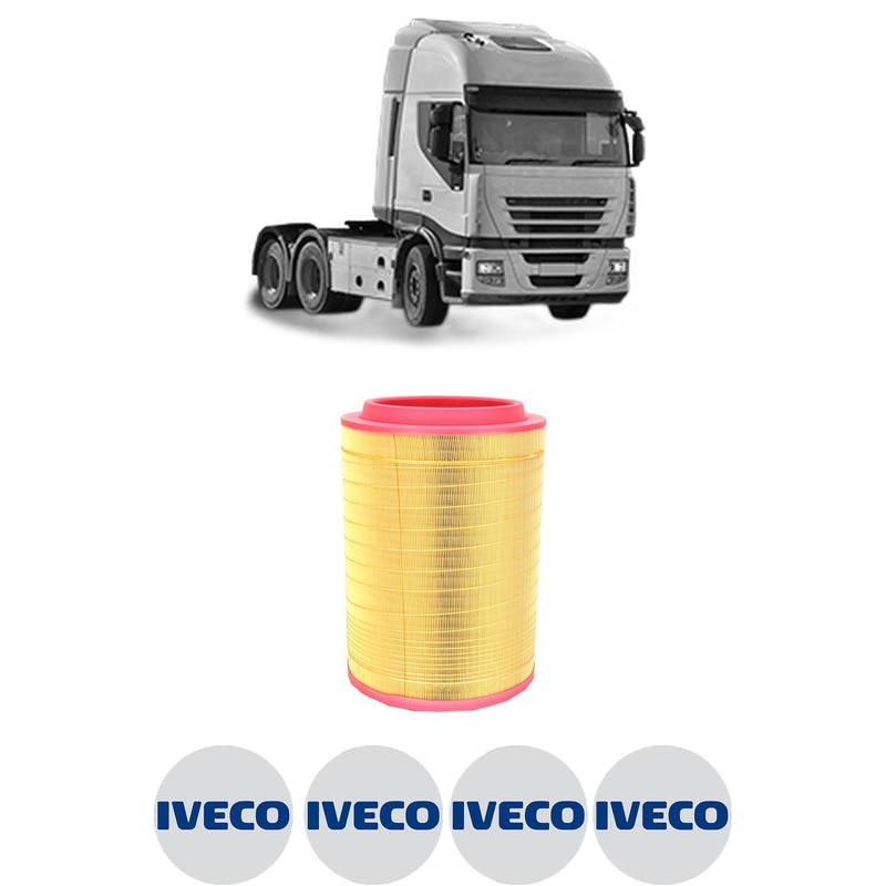 Filtru aer IVECO STRALIS II AT260S40FP CNG din 2012 KW 294 CP 400 CMC ...