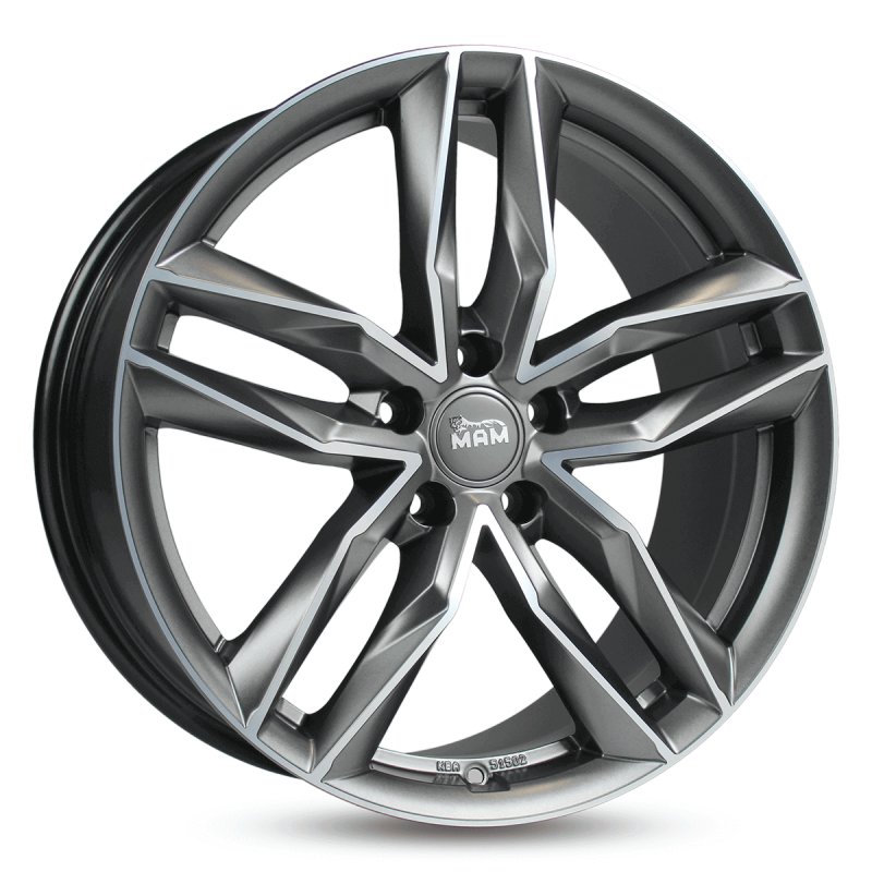 Jante Auto MOMO Evoluzione MATT TITAN SILVER POLISHED 8x18 5X114.3