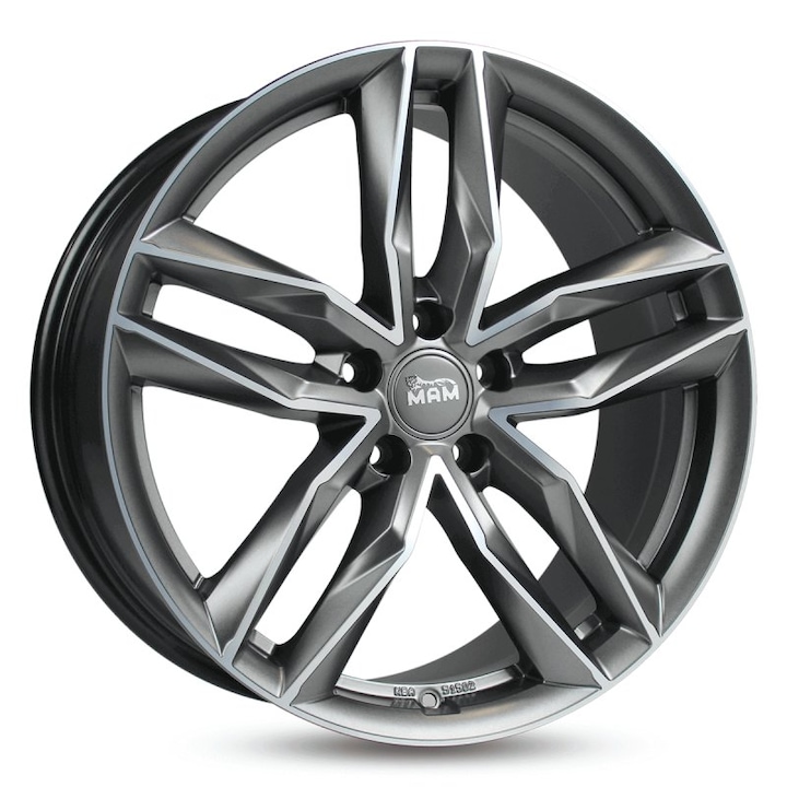Janta aliaj Mam felgen RS3 MATT PALLADIUM FRONT POLISH 8.5x19 5x114.3 et45