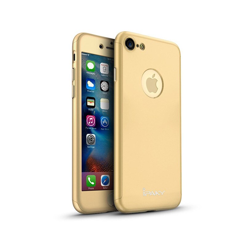Husa Ipaky Iphone 6/6S Plus Full Cover 360 + folie sticla, Gold
