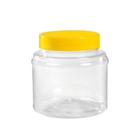 Borcan din plastic cu capac si maner, 0.75 L