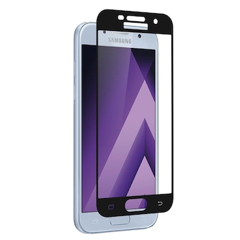 Folie sticla pentru Samsung Galaxy A5 (2017), Black, 3D, Duritate 9H+ Folie sticla pentru Samsung Galaxy A5 (2017), Black, 3D, Duritate 9H+