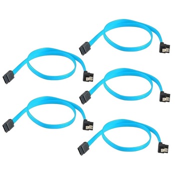 SET 5 Cablu SATA3 date Active, pentru hdd / ssd / dvd, ACTIVE , 50cm, clips metalic, unghi 90 grade, sata III 3, albastru SET 5 Cablu SATA3 date Active, pentru hdd / ssd / dvd, ACTIVE , 50cm, clips metalic, unghi 90 grade, sata III 3, albastru